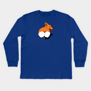 Corgi butt Kids Long Sleeve T-Shirt